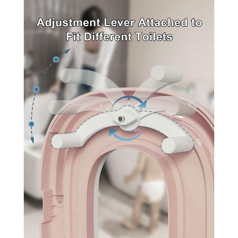 BabyBond 3 in 1 Potty Training Toilet & Training Seat & Sturdy Step Stool,Pink