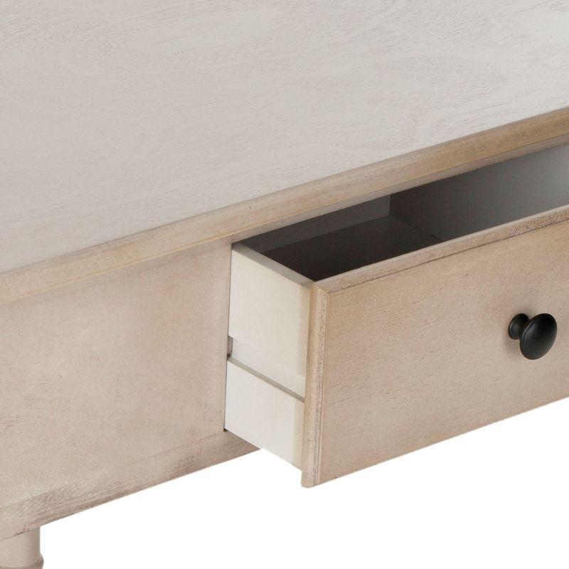 Gomez Corner Console Table - Vintage Grey - Safavieh