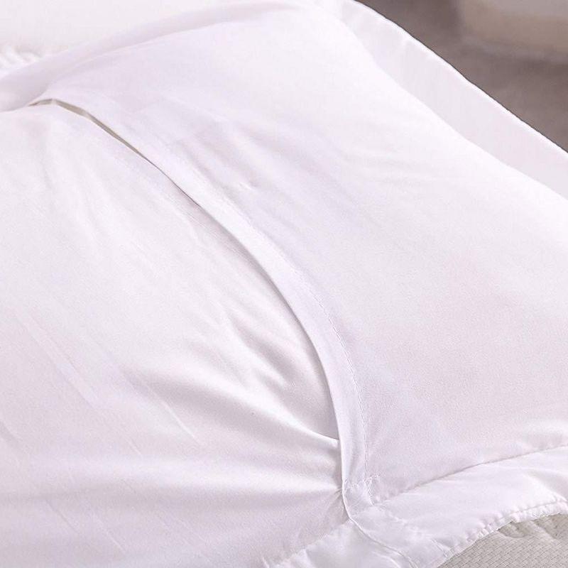 Marcielo 2 Pcs Embroidered Pillow Shams King Size Navy King