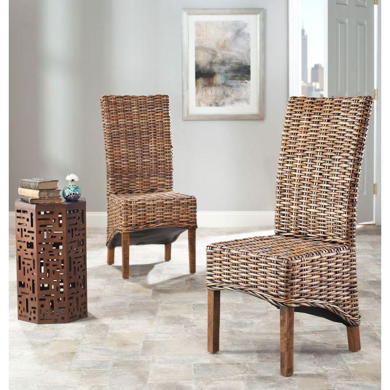 Isla Dining Chair (Set of 2) - Brown - Safavieh