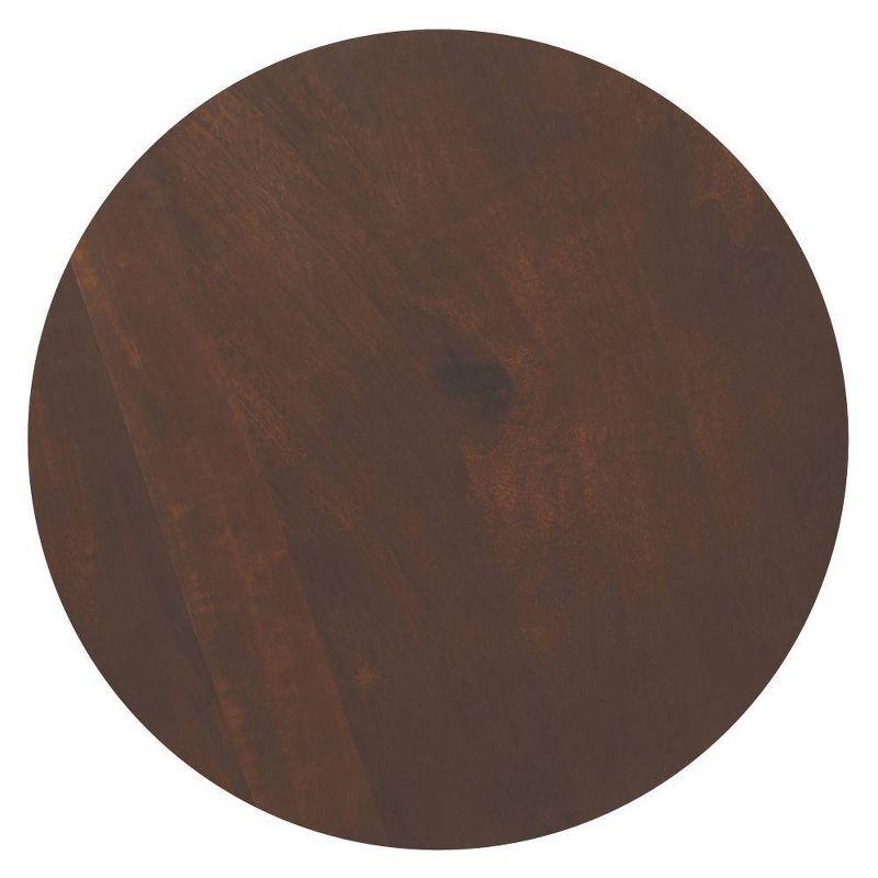 Simpli Home 30"W Walnut Solid Acacia Modern Round Coffee Table with Pedestal Base, Fully Assembled & Reviews | Wayfair