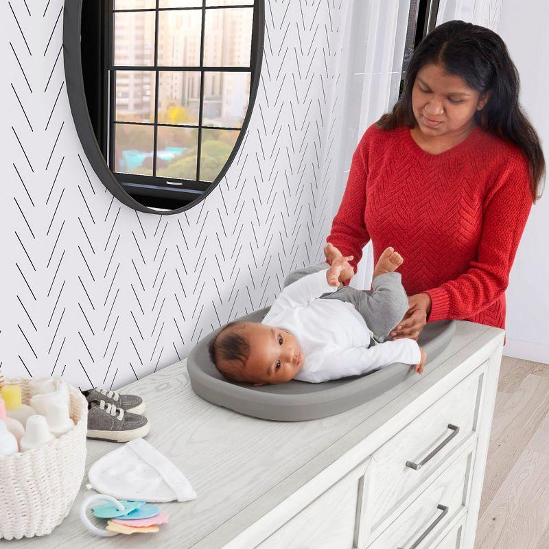 Evolur Eva Baby Changing Pad, Soft, Breathable and  Waterproof, Dark Gray