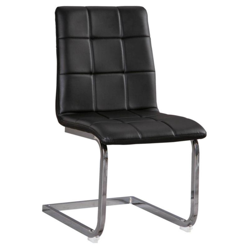 Orren Ellis Rinan Polyurethane Upholstered Metal Side Chair (Set of 4)