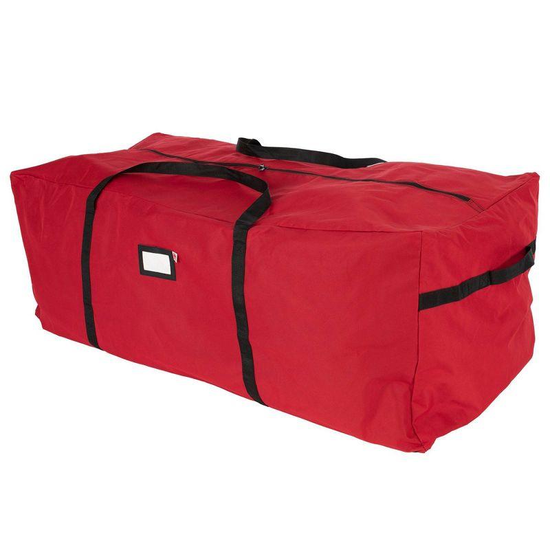 Santa's Bag 6'-9' Extra Large Tree Storage Bag: TreeKeeper, Polyester, Built-In Handles, Christmas Tree Storage, Red