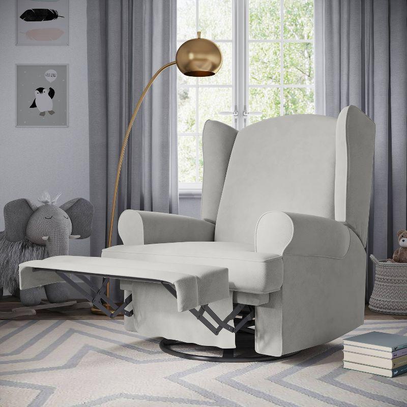 Serenity Swivel Reclining Glider Rocking Chair with USB