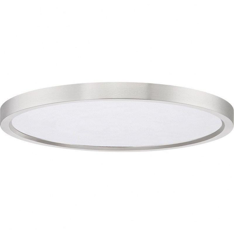 Quoizel Lighting Outskirts 1 - Light Flush Mount in  Brushed Nickel