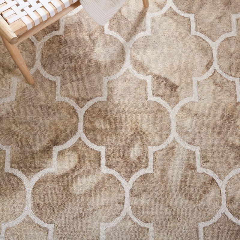 Dip Dye DDY535 Hand Tufted Area Rug - Beige/Ivory - 5'x5' - Safavieh.