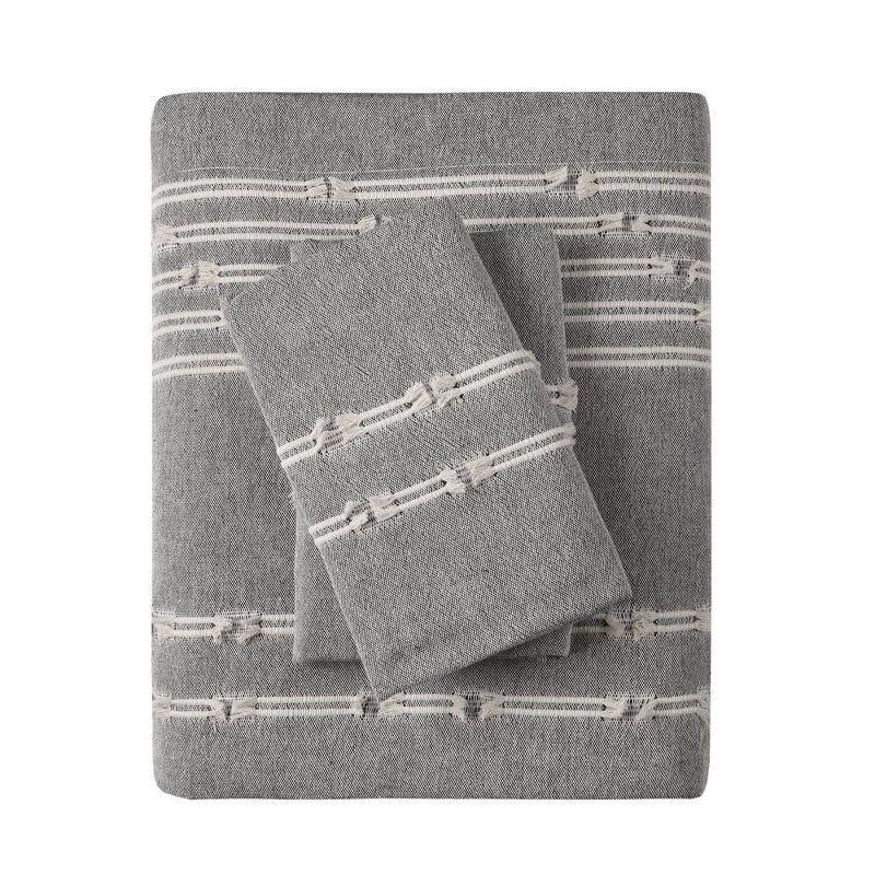 INK+IVY 3 Piece Cotton Jacquard Bedding Set