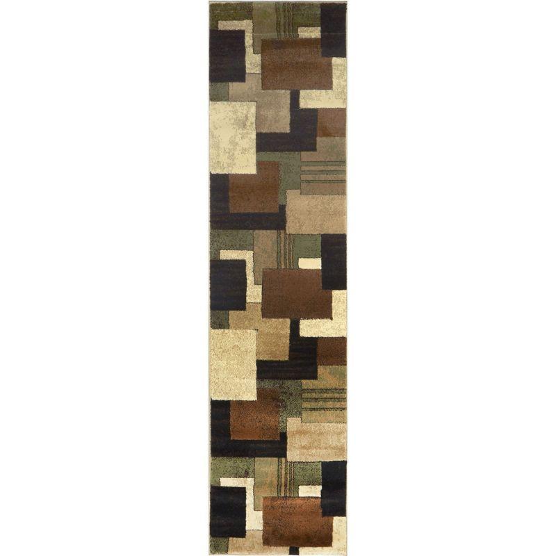 Elegant Beige Geometric Handmade Tufted Runner Rug, 22x6 in