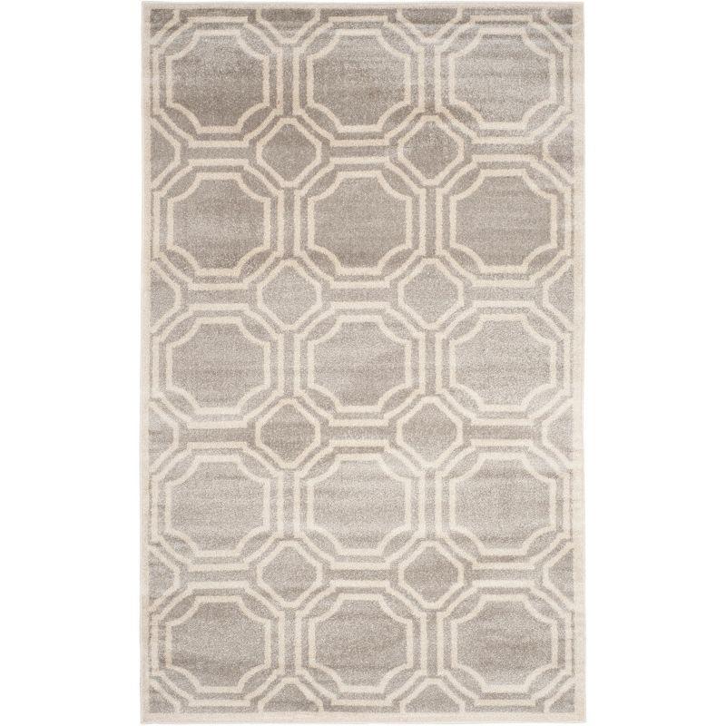 Amherst AMT411 Power Loomed Indoor Area Rug - Light Grey/Ivory - 5'3"x8' - Safavieh