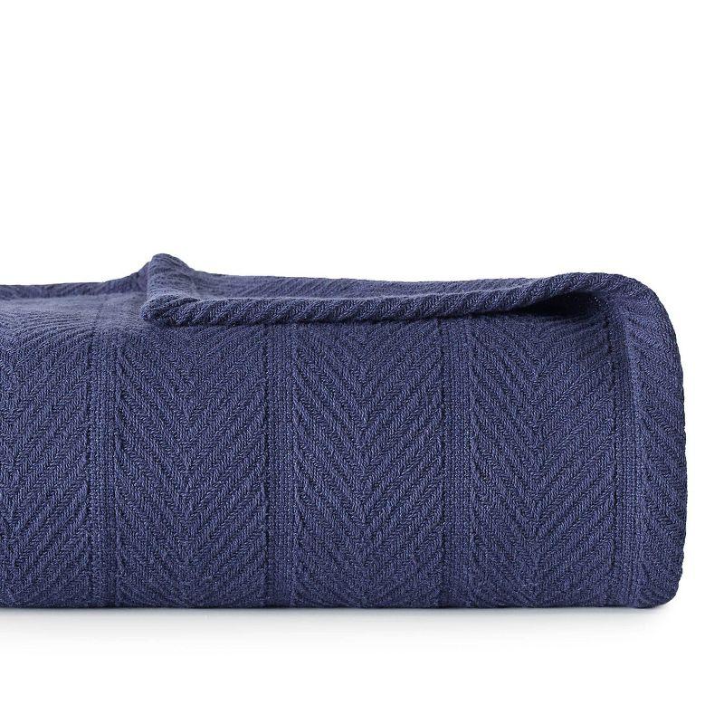 Eddie Bauer Herringbone Cotton Reversible Blanket