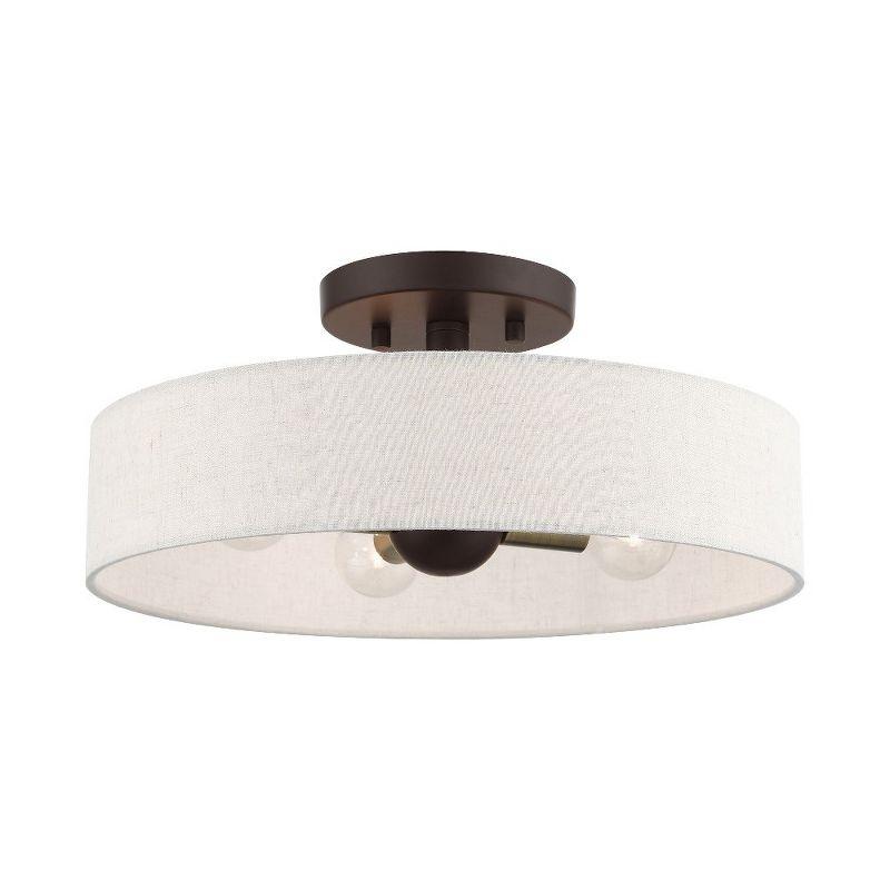 Livex Lighting Venlo 4 - Light Semi-Flush Mount in  Bronze/Antique Brass