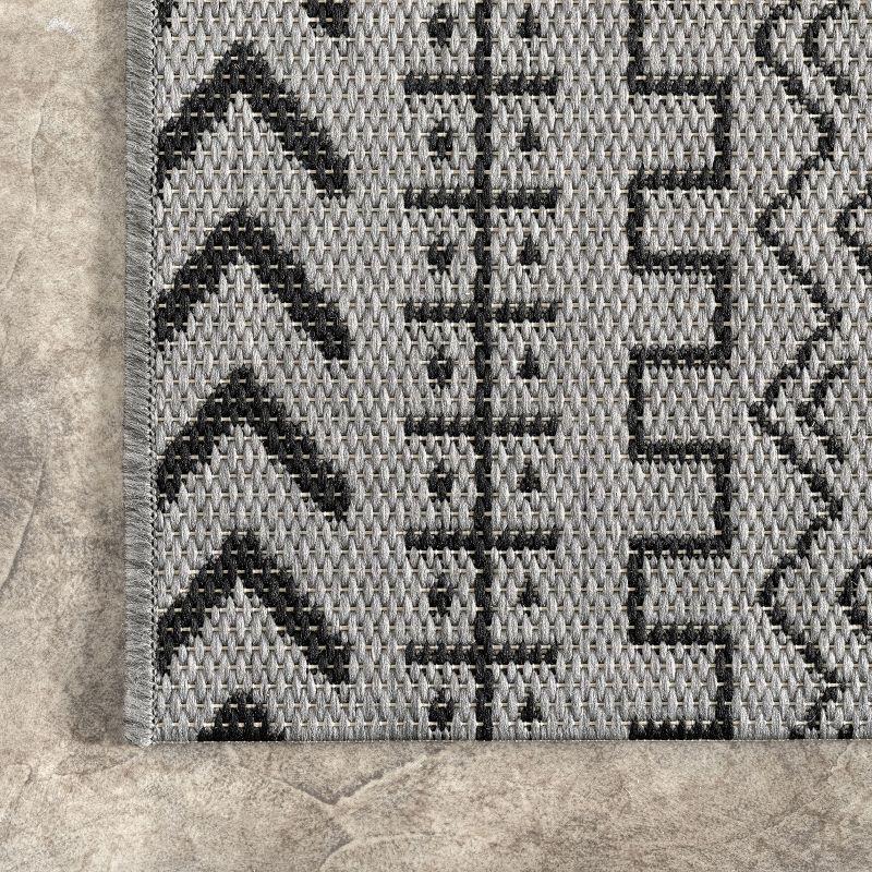 Nuloom Indoor and Outdoor Jamie Area Rug, 6' 3" x 9' 2", Gray
