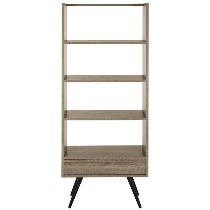 Terrence Etagere - FOX4277 - Light Brown/Black - Safavieh Couture