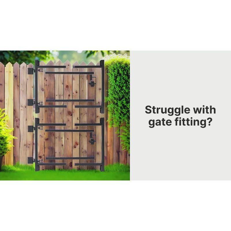 Adjust-A-Gate Steel Frame Gate Building Kit, 36"-60" Wide Up To 4' High (2 Pack)