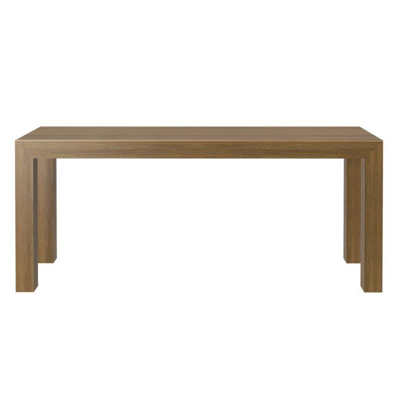 Plank+Beam 72" Modern Dining Table for 6, Solid Wood Rectangular Dining Table for Kitchen/Dining Room, Pecan Wirebrush