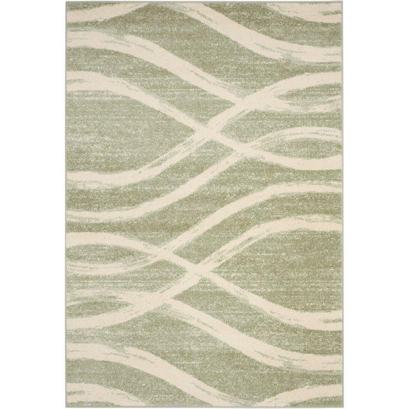 Adirondack ADR125 Non-Shedding Power Loomed Indoor Area Rug - Sage/Cream - 6'x9' - Safavieh