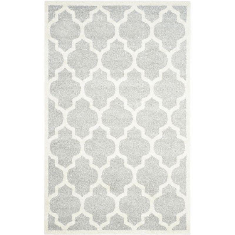 Amherst AMT420 Power Loomed Indoor Area Rug - Light Grey/Beige - 5'3"x8' - Safavieh