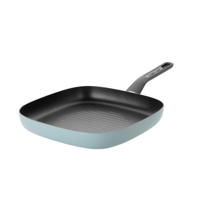 BergHOFF BergHOFF Leo Non-stick Aluminum Grill Pan 10.25", Sage