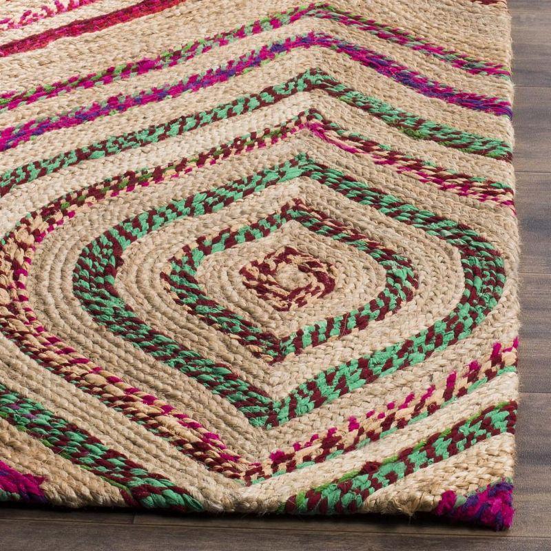 Cape Cod Multicolor Handwoven Jute Square Area Rug