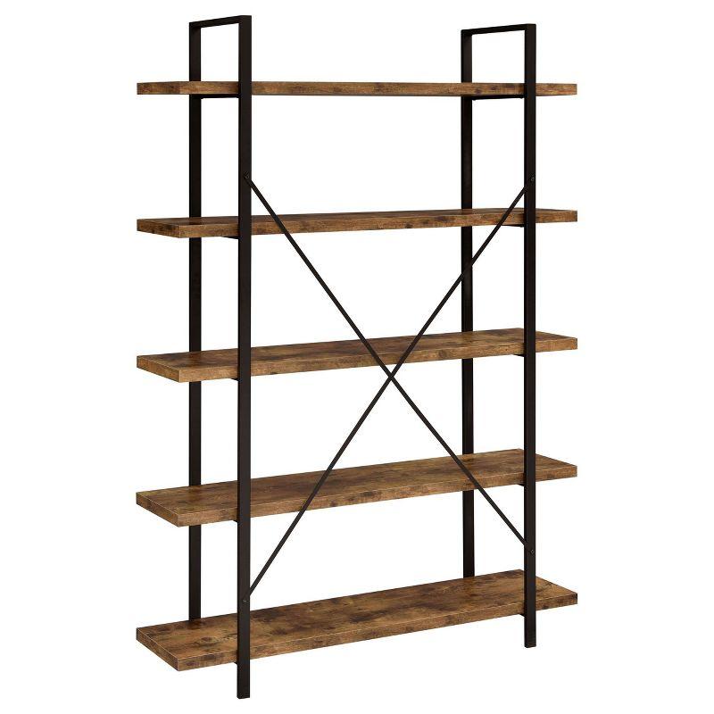 70" Cole 5 Shelf Bookcase with Frame - Coaster