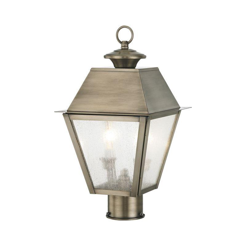 Livex Lighting Mansfield 2 - Light Post Light in  Vintage Pewter