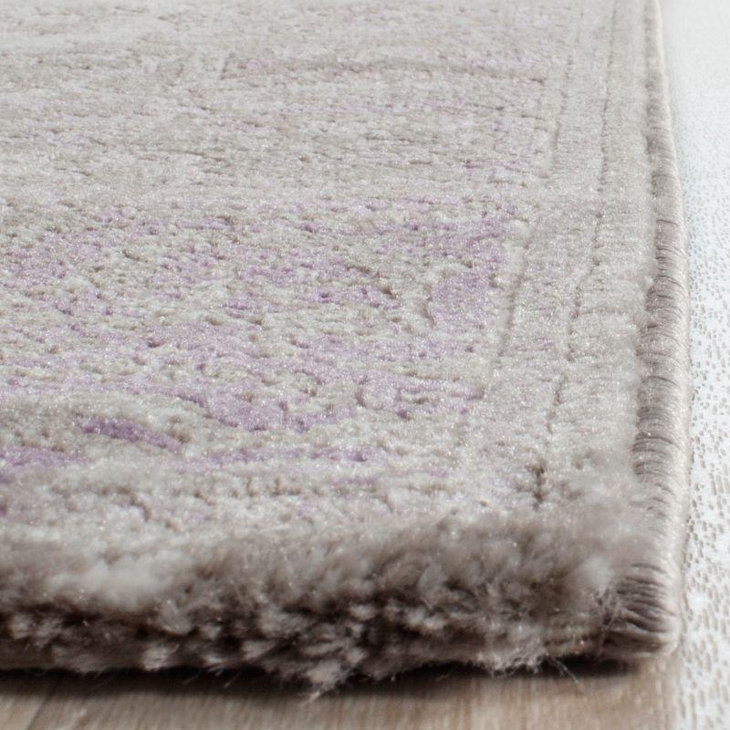 Passion PAS402 Power Loomed Runner Rug - Grey/Lavender - 2'2"x10' - Safavieh.