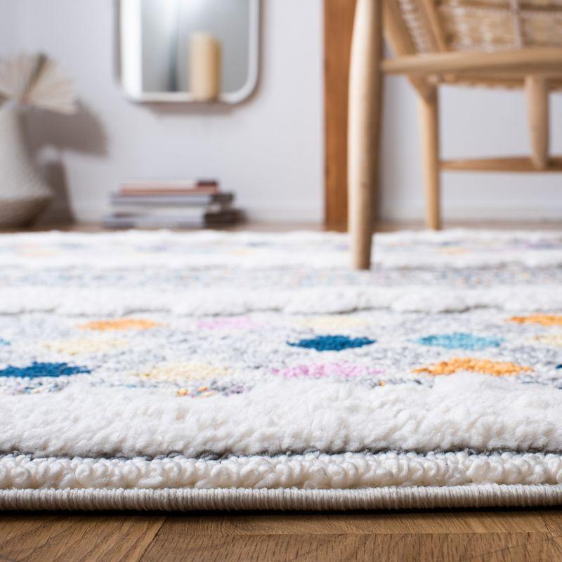 Moroccan Fringe Shag MFG102 Power Loomed Area Rug  - Safavieh