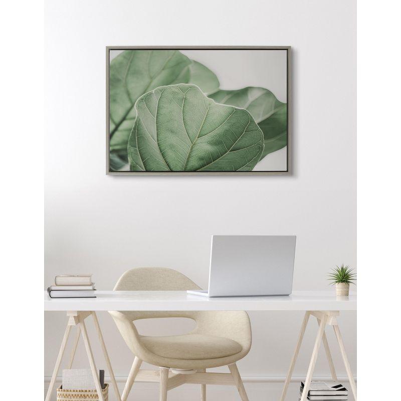 Kate and Laurel Sylvie Plant Study 6 Framed Canvas by Alicia Abla