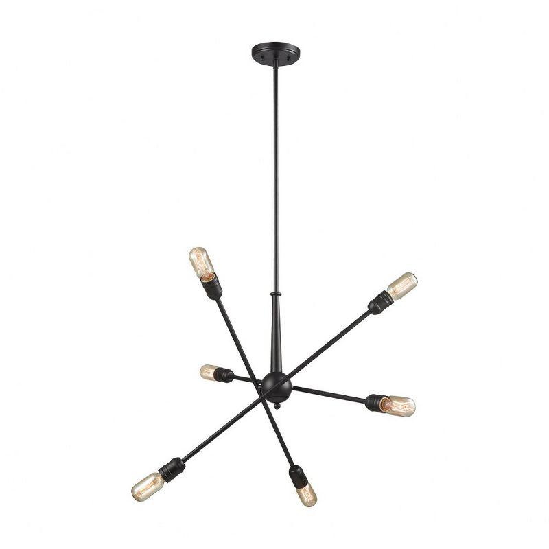 Elk Home Delphine 6 - Light Chandelier in  Oil Rubbed Bronze