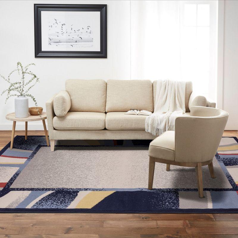 Home Dynamix Premium Rizzy Contemporary Abstract Border Area Rug