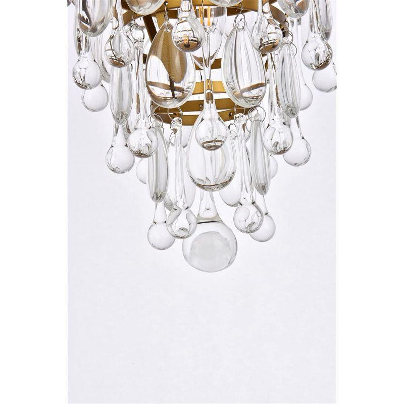 Elegant Lighting Nordic 1 light brass flush mount