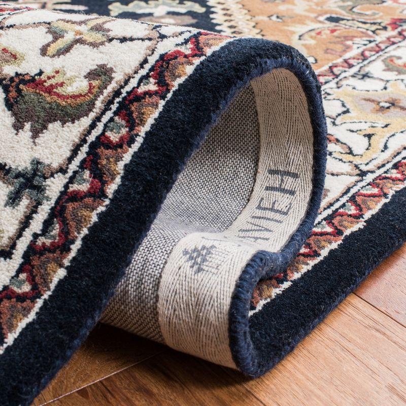 Heritage HG625 Handmade Area Rug - 6'x6' - Navy/Brown - Safavieh