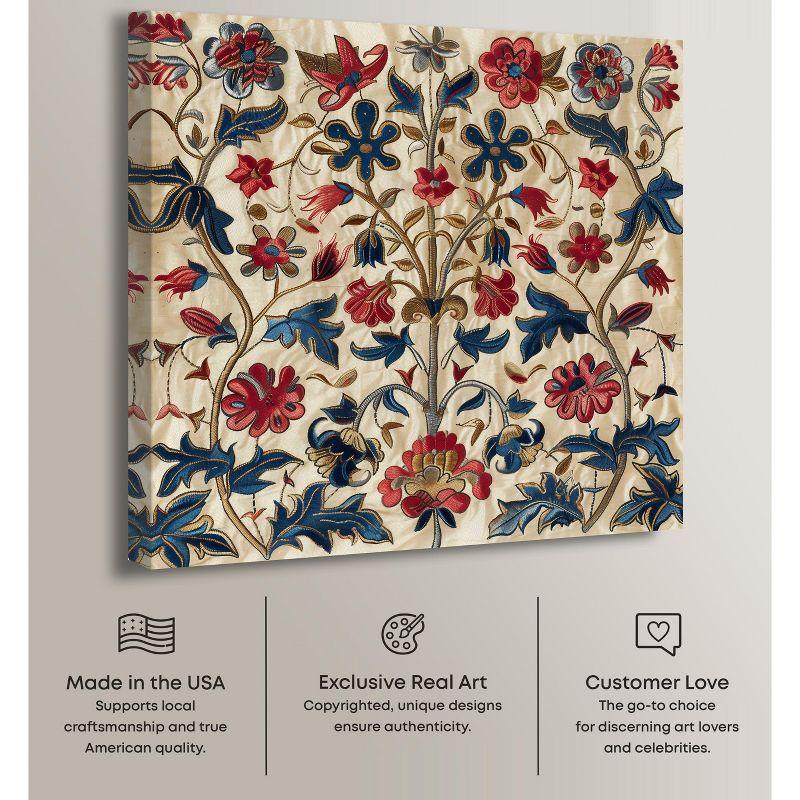 Art Remedy Ivory Floral Embroidery Chic Farmhouse Wall Art by Art Remedy