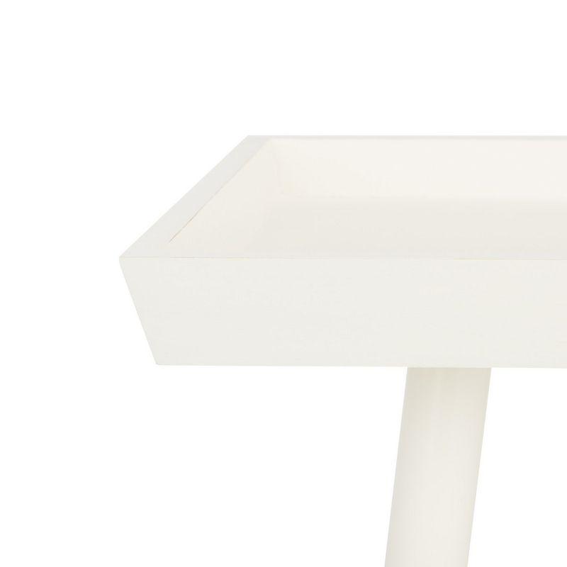 George Oliver Corlien Solid Wood Tray Top End Table