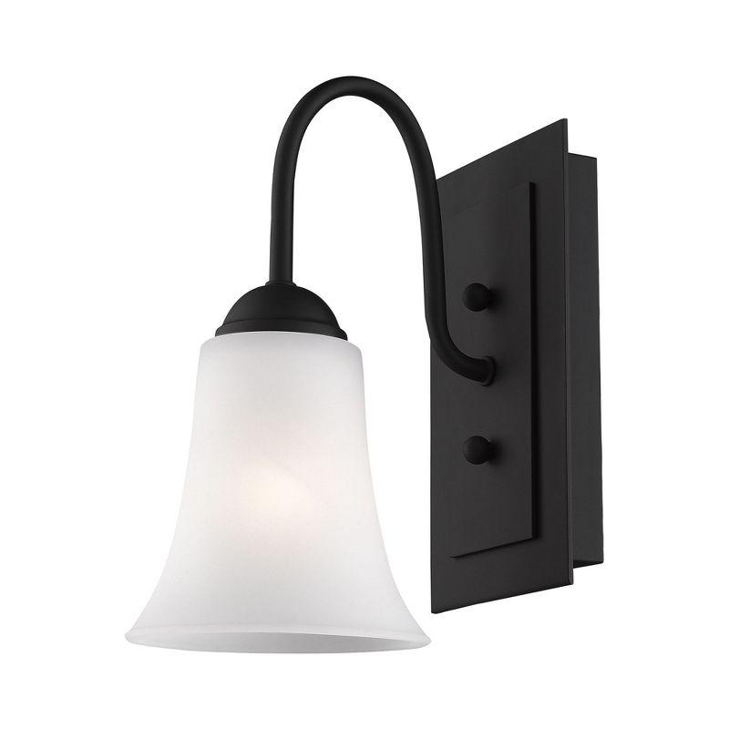 Livex Lighting Ridgedale 1 - Light Wall Light in  Black