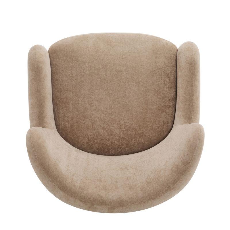 Christopher Knight Home Bacho Cozy Wingback Upholstered Accent Chair, Camel