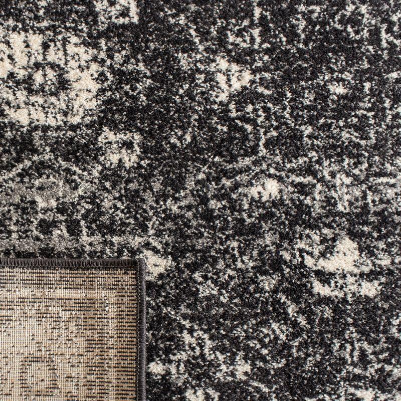 Evoke EVK270 Power Loomed Area Rug Charcoal / Ivory 5'-3" X 7'-6" - Safavieh.