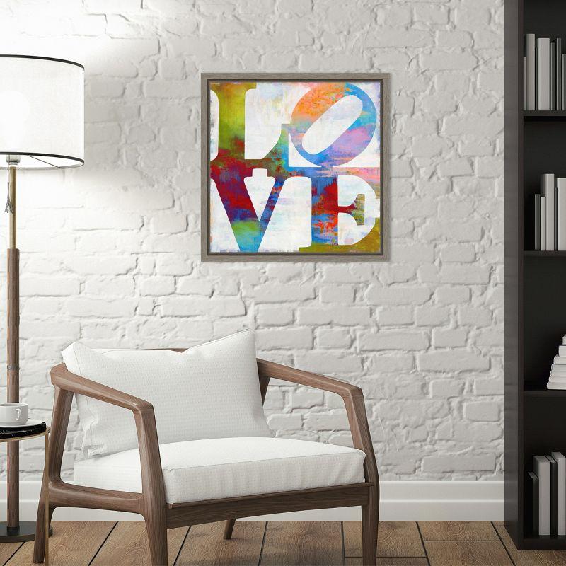 Amanti Art Love In Color by Jamie Macdowell Canvas Wall Art Print Framed 16 x 16-in.