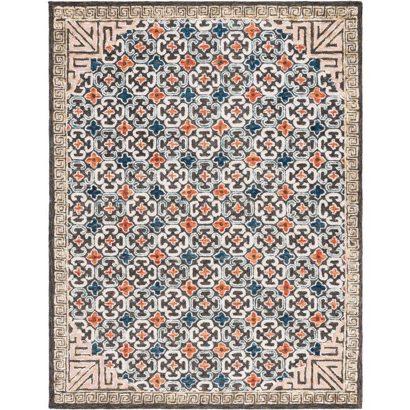 Aspen APN294 Hand Tufted Indoor Area Rug - Blue/Taupe - 9'x12' - Safavieh
