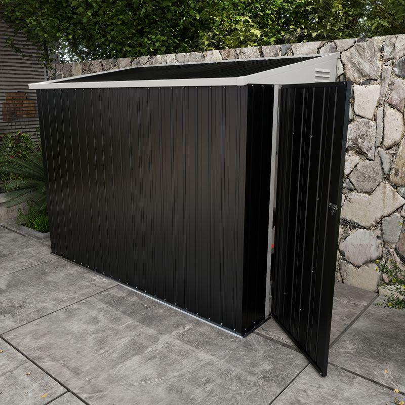 Outsunny Metal Lean-to Storage Shed