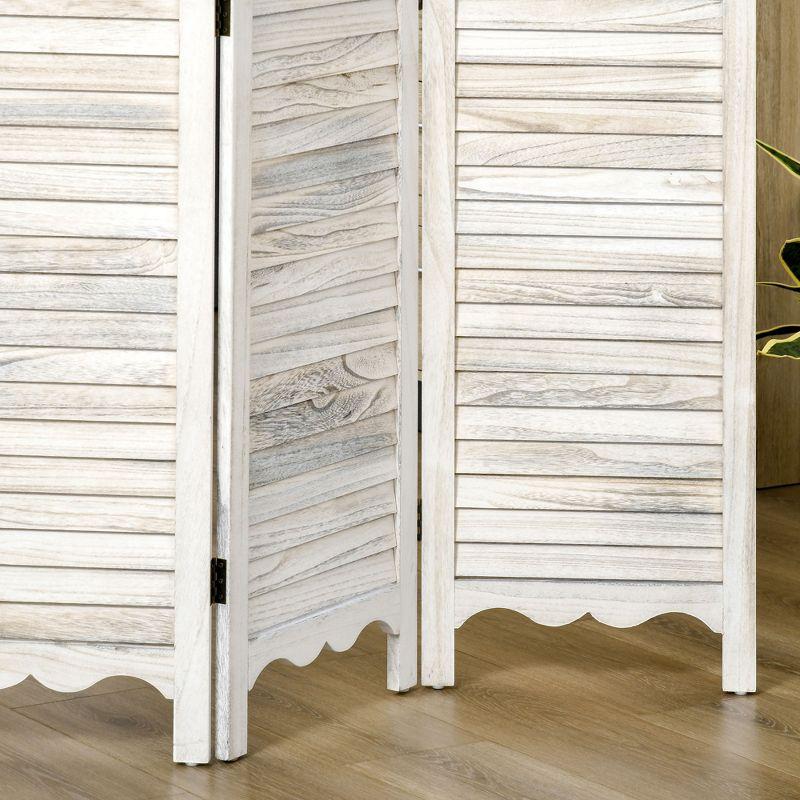 Myhomekeepers HOMCOM 4-Panel Folding Room Divider With Blackboard, 5.5 Ft Tall Freestanding Privacy Screen Panels For Bedroom Or Office