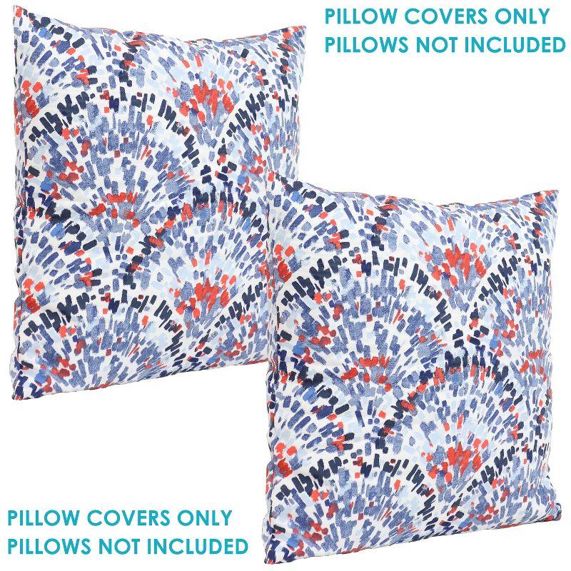 SunnyDaze Decor Indoor/Outdoor Pillow Cover (Set of 2)