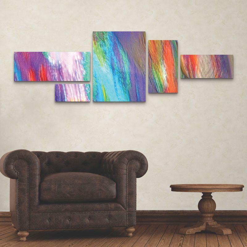 FIVEfishcreative 'Dressing' Multi-Panel Abstract Canvas Wall Art