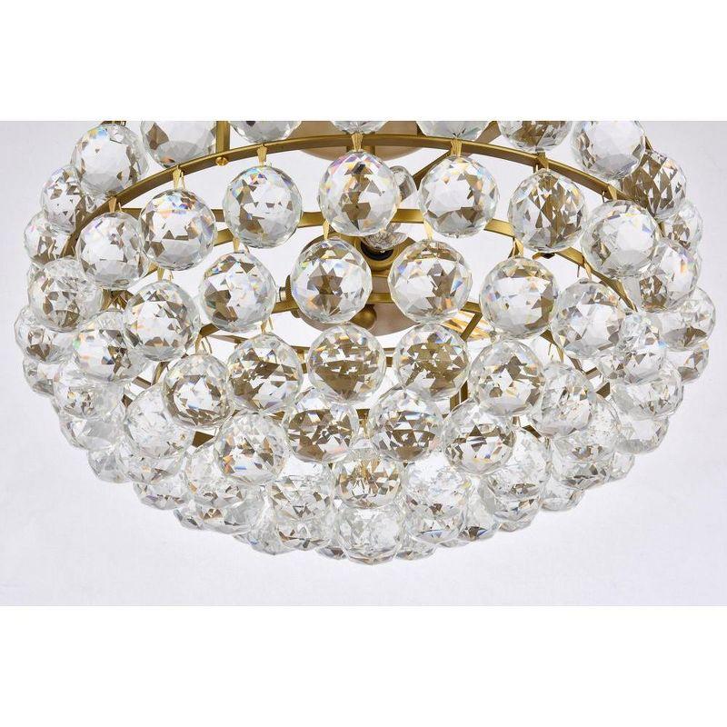 Elegant Lighting Savannah 16 inch flush mount in brass