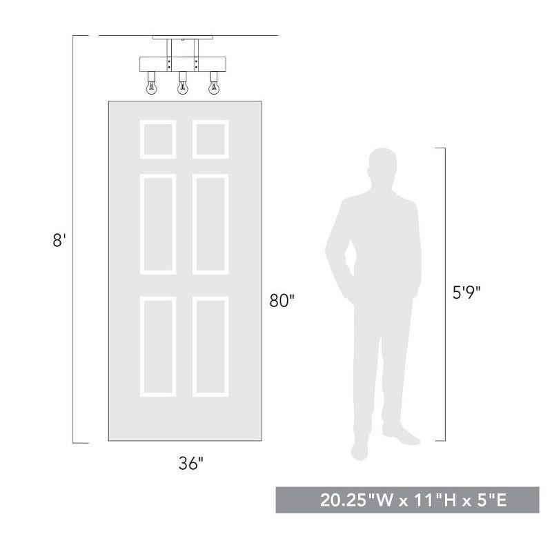 Gracie Oaks Garrett Semi Flush Mount
