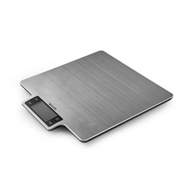 Taylor Taylor 22Lb Ultra-Precise Digital Stainless Steel Household Kitchen Scale, One, Silver