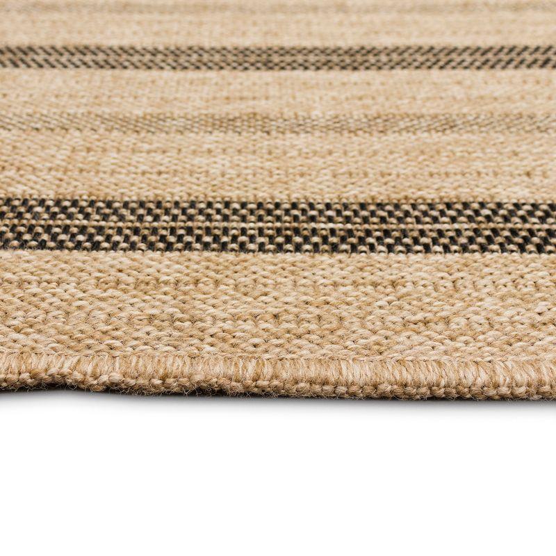 Sahara 78" Natural Synthetic Flat Woven Indoor/Outdoor Rug