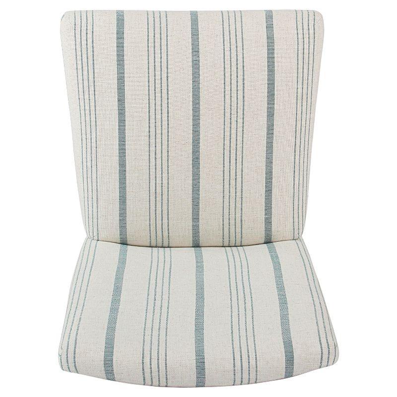 Classic Parsons High Back Barstool Blue - HomePop: Upholstered, Padded, Wood Legs, 250lb Capacity