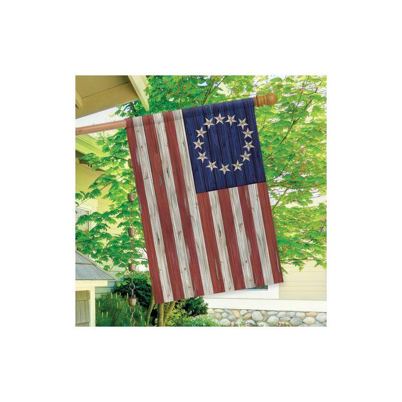 Briarwood Lane Betsy Ross Flag Patriotic House Flag Rustic 4th of July 28" x 40"